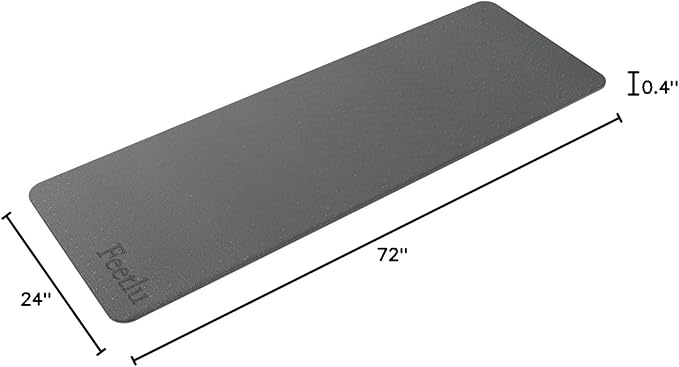 Extra Thick Exercise Yoga Mat with Strap - 2/5 Inch (10MM), Non-Slip Workout Mat for Yoga, Pilates, and Floor Exercises - Bloomnest