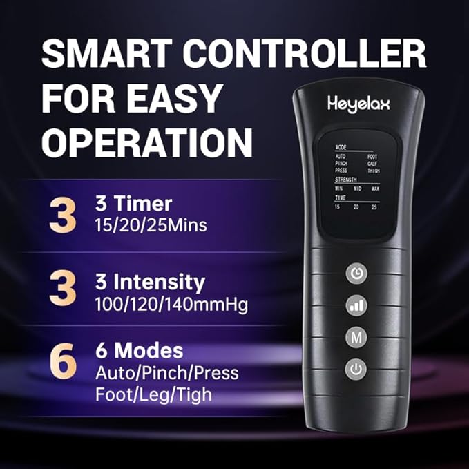 Leg Massager for Circulation and Pain Relief, Recovery Boots for Fast Therapy, Thigh Knee Calf & Foot Massager,Leg Compression Massager as Ideal Gifts for Women Men (Small) - Bloomnest