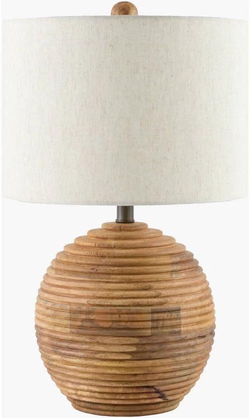 Mark&Day Table Lamps, Tiffiney Rustic Brown Bedside Table Lamp for Nightstand Bedroom, Living Room or Office (24" H x 14" W x 14" D) - Bloomnest