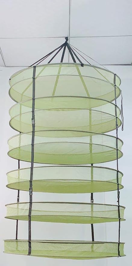 HORTIPOTS Herb Drying Rack 3 ft Hanging Dry Net 36 Inch for Curing Hydroponic Herb Vegetable Fruit Flower - Bloomnest