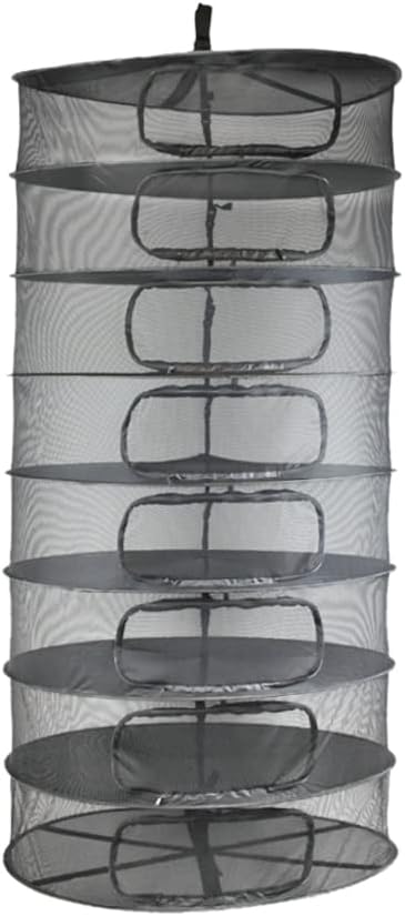 HORTIPOTS Herb Dry Rack Zipper Opening 3ft Adjustable Center Support Straps NO Sagging Fine Mesh Dry Net (Heavy Duty Zips 3FT) - Bloomnest