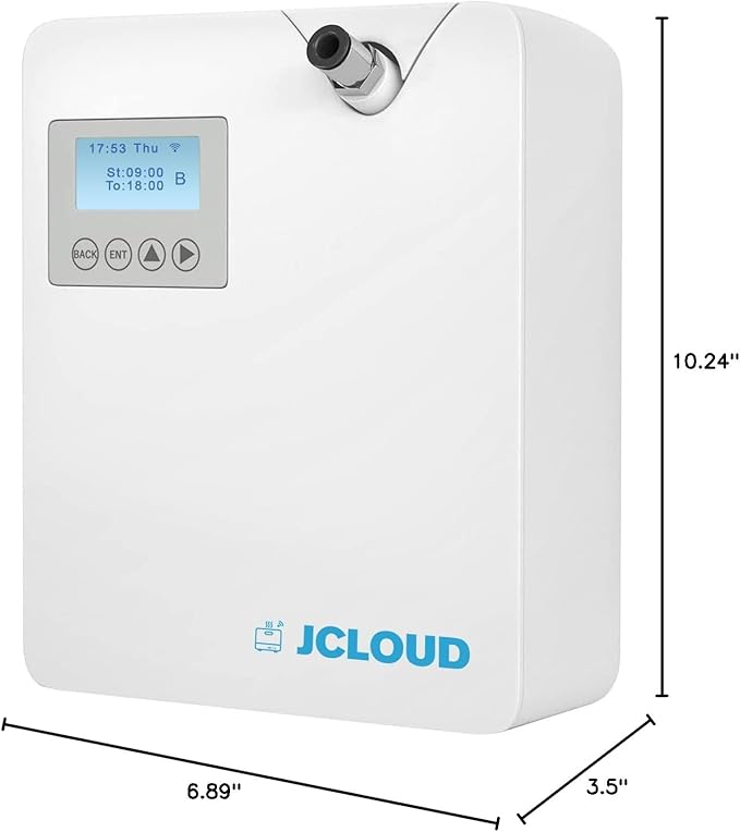 JCLOUD Smart Scent Air Machine with Cold-Air Tech for Home, Hotel Scent Diffuser, Waterless Essential Oil Diffuser 300ML, HVAC Scent Diffuser for Essential Oils for Large Room, Office, Spa - Bloomnest