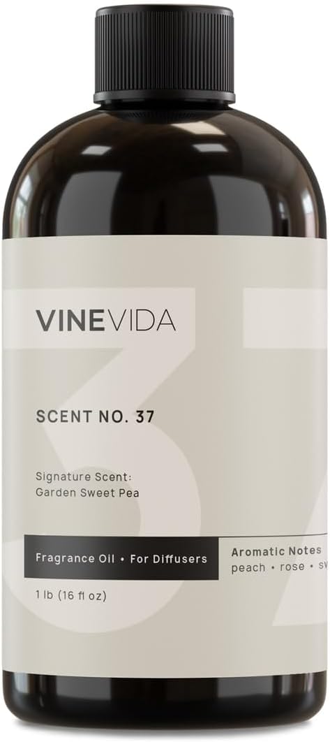 VINEVIDA [16 Fl Oz] Garden Sweet Pea Fragrance Oil for Cold Air Diffusers, Essential Oils for Diffuser Oil Refill & Air Freshener Room Spray - Bloomnest