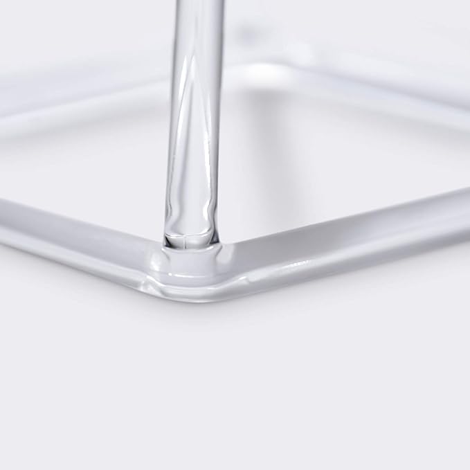 TOPFUND Clear Crystal Singing Pyramid 12 inch with Carrying Case and Quartz Suede Mallet