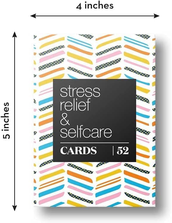 Allura & Arcia 52 Stress Less & Self Care Cards - Mindfulness & Meditation Exercises - Anxiety Relief & Relaxation - Bloomnest