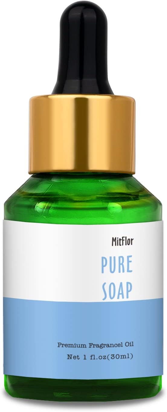 Pure Soap Fragrance Oil, MitFlor Single Diffuser Essential Oil, Large Size Premium Grade Fragrance Oil for Soap & Candle Making, Fresh & Clean Scent for Home Fragrance, 30ml - Bloomnest