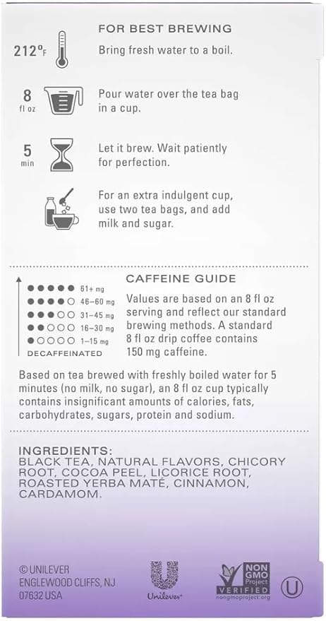 TAZO Tea Bags, Glazed Lemon Loaf Herbal Tea, & Vanilla Bean Macaron Black Tea 15CT (1ea) (Variety Pack) - Bloomnest