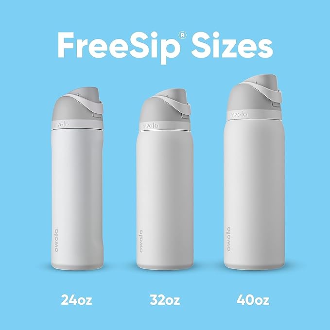 Owala FreeSip Insulated Stainless Steel Water Bottle with Straw for Sports and Travel, BPA-Free Sports Water Bottle, 40 oz, Candy Store Owala