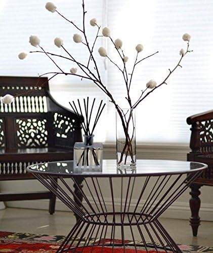 LOVSPA Reed Diffuser Set, Meyer Lemon Scented Oil Diffuser with Sticks, Home Fragrance Accessories for Bathroom Shelf Decor, Aroma Diffusers for Home or Office Desk, USA Made - Bloomnest