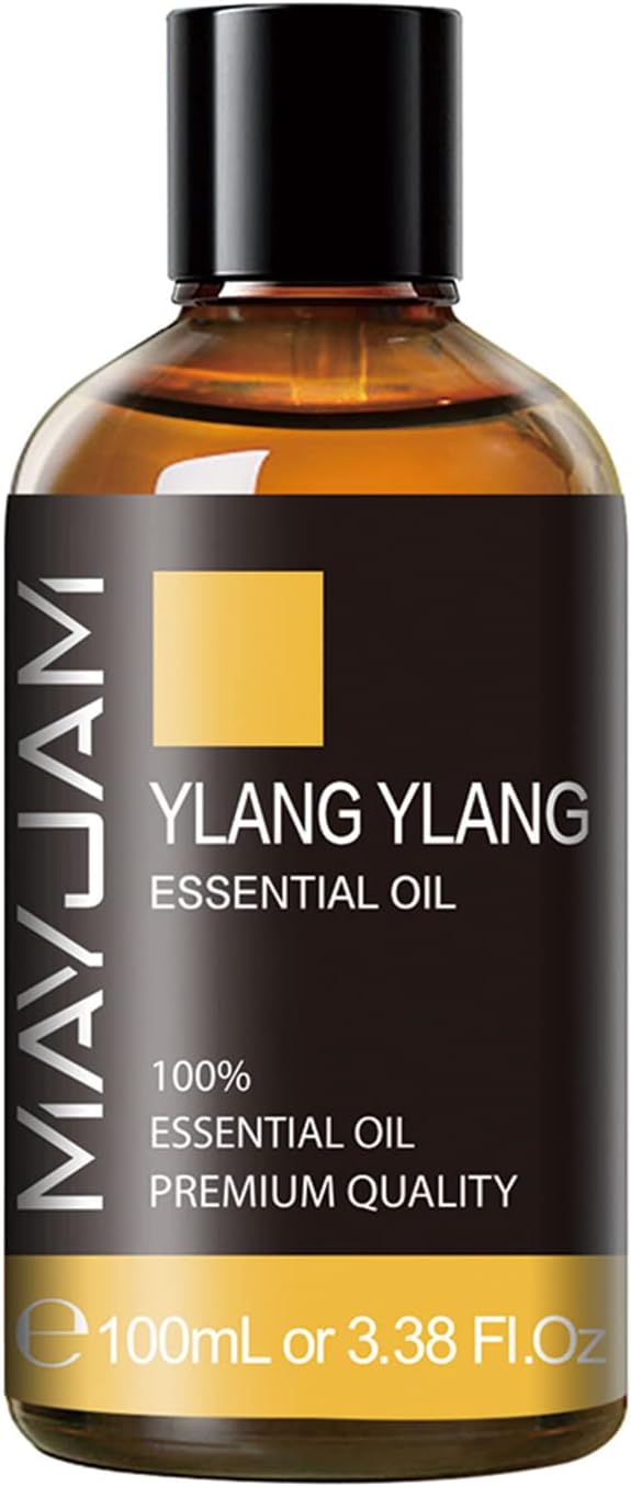 Ylang Ylang Essential Oil, MAYJAM 3.38FL.OZ Premium Quality Essential Oils for Diffusers for Home, 100ML Ylang Ylang Oil Scented Oil, Great for DIY Soap Candle Making - Bloomnest