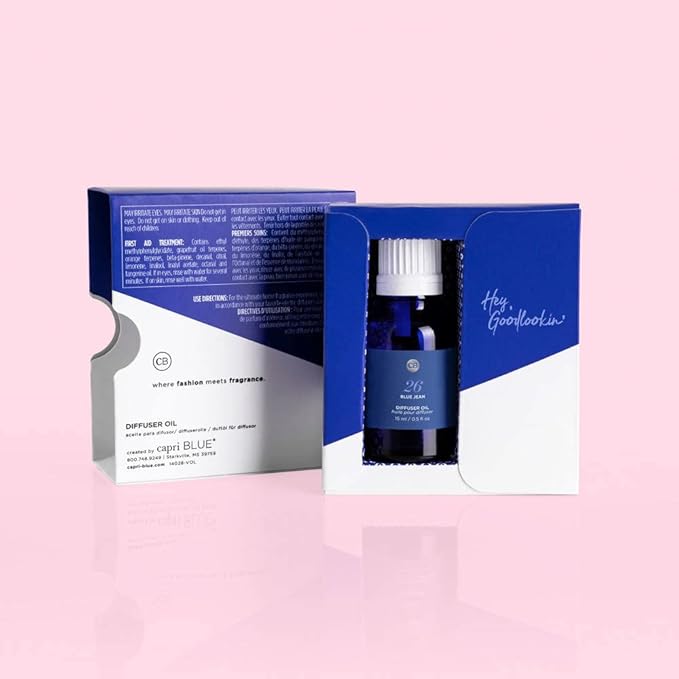 Capri Blue Diffuser Oil Refill - Premium Fragrance Oil - Use with Electric or Ultrasonic Diffusers for Home - Long Lasting Clean Scent (Blue Jean, 0.5 fl oz) - Bloomnest