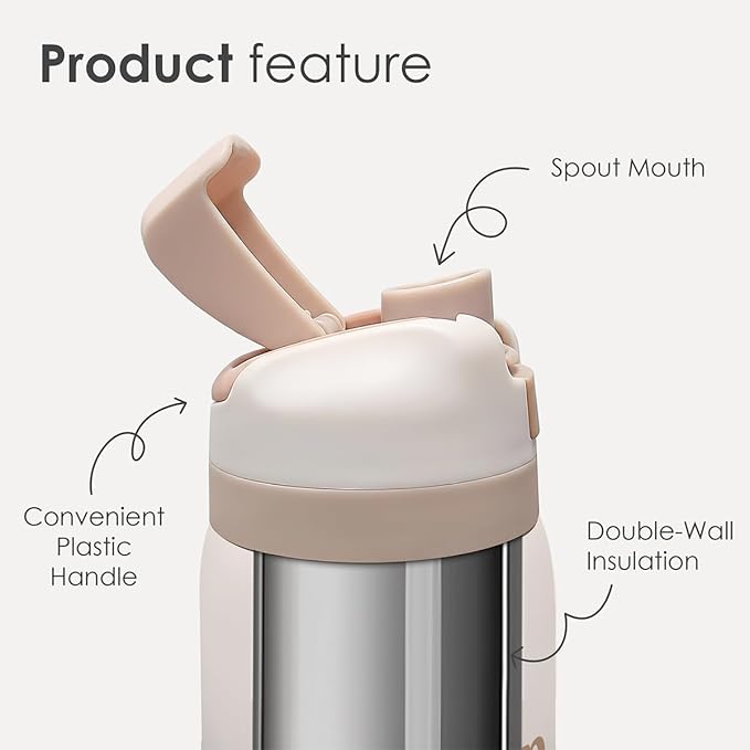 Inspiration Insulated Stainless Steel Water Bottle with Straw for Sports and Travel, In My Glow Up Era, 32oz Gifts for Women Girls Friends Teens Birthday Christmas - Bloomnest