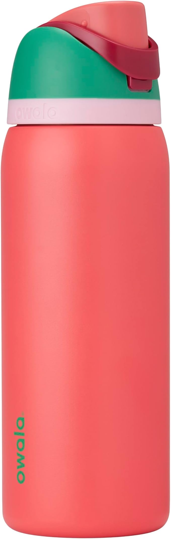 Owala FreeSip Insulated Stainless Steel Water Bottle with Straw for Sports, Travel, and School BPA-Free Sports Water Bottle, 32 oz, Strawberry Fields | Insulated, with Straw, for Sports, Travel, and School, BPA-Free Owala