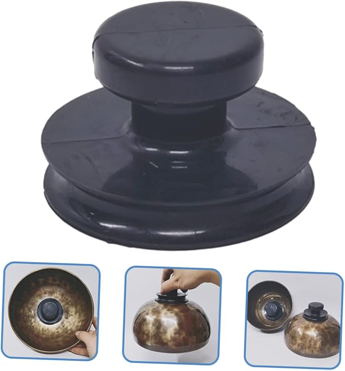 Mikinona Buddha Sound Bowl Suction Cups Replacement Handles for Singing Bowls Rubber Suction Cup Stabilizers Easy Install Tibetan Singing Bowl Accessories 3.14 Inch - Bloomnest
