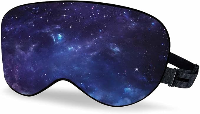 Galaxy Star Sleep Eye Mask Open Space Starry Sky Men Women Sleep Mask with Adjustable Strap Eye Cover Eye Shade for Travel, Nap,Meditation - Bloomnest
