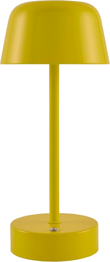 Mark&Day Table Lamps, Myka Traditional Bright Yellow Bedside Table Lamp for Nightstand Bedroom, Living Room or Office (11" H x 5" W x 5" D) - Bloomnest