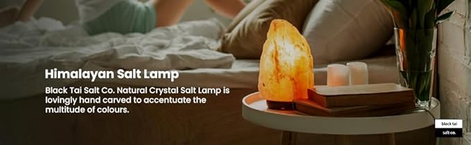 Black Tai Salt Co. Authentic Himalayan Crystal Pink Salt Lamp 60-80 Pounds - Bloomnest