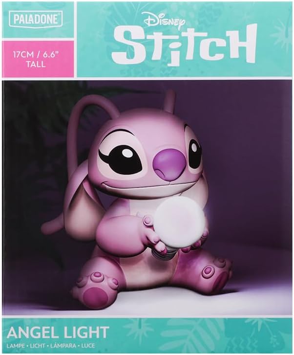 Paladone Angel Light - Officially Licensed Lilo and Stitch Lamp, Disney Collectible Gift, Bedside Table Bedroom Night Light Decor - Bloomnest