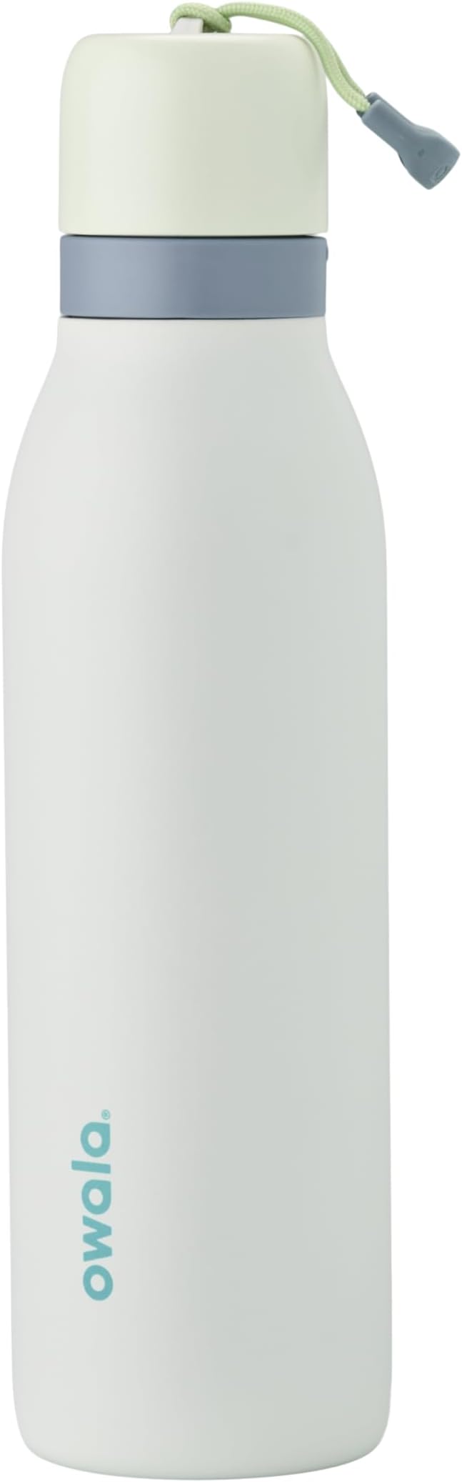Owala FreeSip Twist Insulated Stainless Steel Water Bottle with Straw for Sports and Travel, BPA-Free, 18-oz, Mint/White (Iced Breeze) Owala