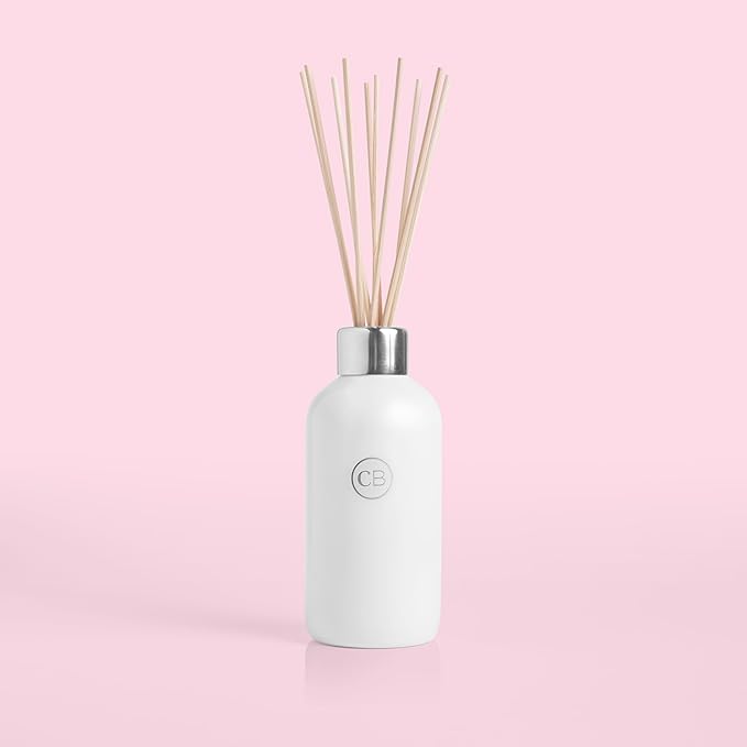Capri Blue Volcano Reed Diffuser Set - Includes Reed Diffuser Sticks, Fragrance Oil, and Glass Bottle - Luxury Scented Room Freshener - White (8 fl oz) - Bloomnest
