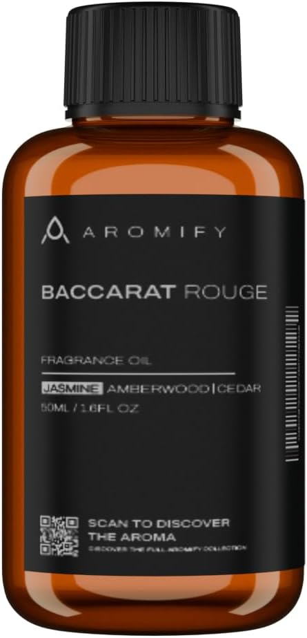 Diffuser Oil Inspired by Baccarat Rouge, 16.9 FL Oz, 500 mL, Luxury Hotel Scent for Home, Bathroom, Spa & Office, Essential Oil Blend for Aromatherapy, Amberwood & Cedar. - Bloomnest