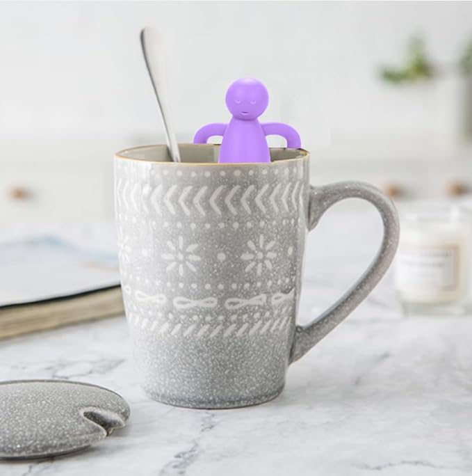 Leden Loose Leaf Tea Steeper Cute Tea Infuser for Girl Kids Extra Fine Mesh Tea Ball Stainless Steel Tea Filter for Cup Mug Pot Purple - Bloomnest