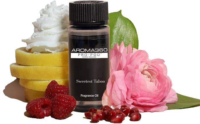 Aroma360 The Sweetest Taboo Pro Pod 50ML - Luxury Aromatherapy Scent Diffuser Oil - Hints of Lemon Crème, Pomegranates, & Raspberries - for Essential Oil Diffusers - for Home & Office - Bloomnest