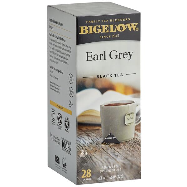Bigelow Earl Grey Tea Bags 28-Count Boxes (Pack of 6) Black Tea Bags with Oil of Bergamot All Natural Gluten Free Rich in Antioxidants - Bloomnest