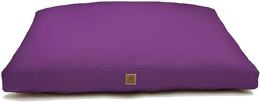 Zabuton Meditation Mat (36"×28"×3") Luxurious Meditation Cushion for Kneeling Sitting Large Floor Pillow Zafu/Bench-Washable Cotton Cover 100% Organic Cotton Filling (Purple)