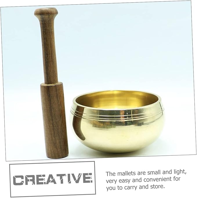 Beaupretty 2Pcs Sound Bowl Mallet Wooden Tibetan Knocking Rod for Meditation Durable Striker for Singing Bowls for Relaxation Healing Various Settings - Bloomnest