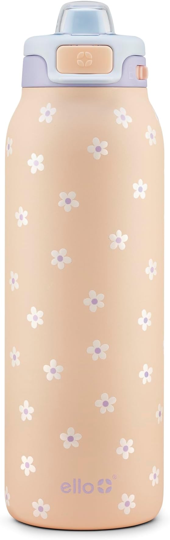 Ello Pop & Fill Insulated Stainless Steel Water Bottle with Quick Fill Lid, Leakproof Locking, Sip or Chug Spout, BPA-Free, Double Wall Vacuum Insulated for Sports, Travel & School- 22oz / 32oz / 40oz Ello