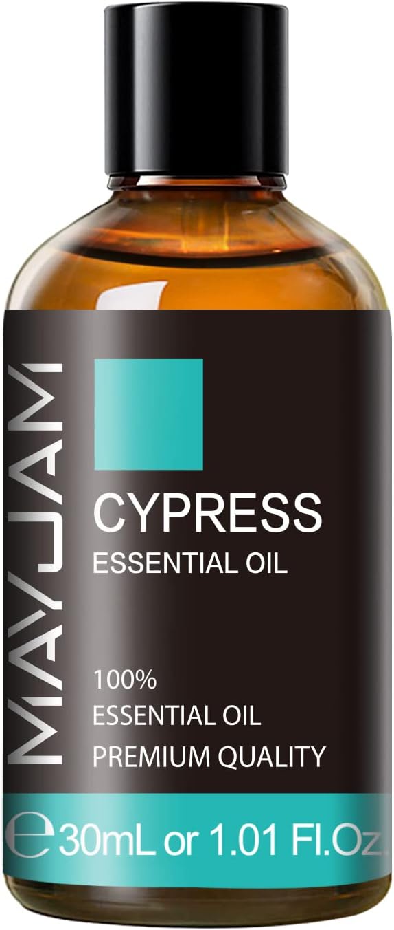 MAYJAM Cypress Essential Oil, 1.01fl.oz Cypress Oil with Glass Dropper, Ideal for Bedroom Living Room Office Use(30ml) - Bloomnest