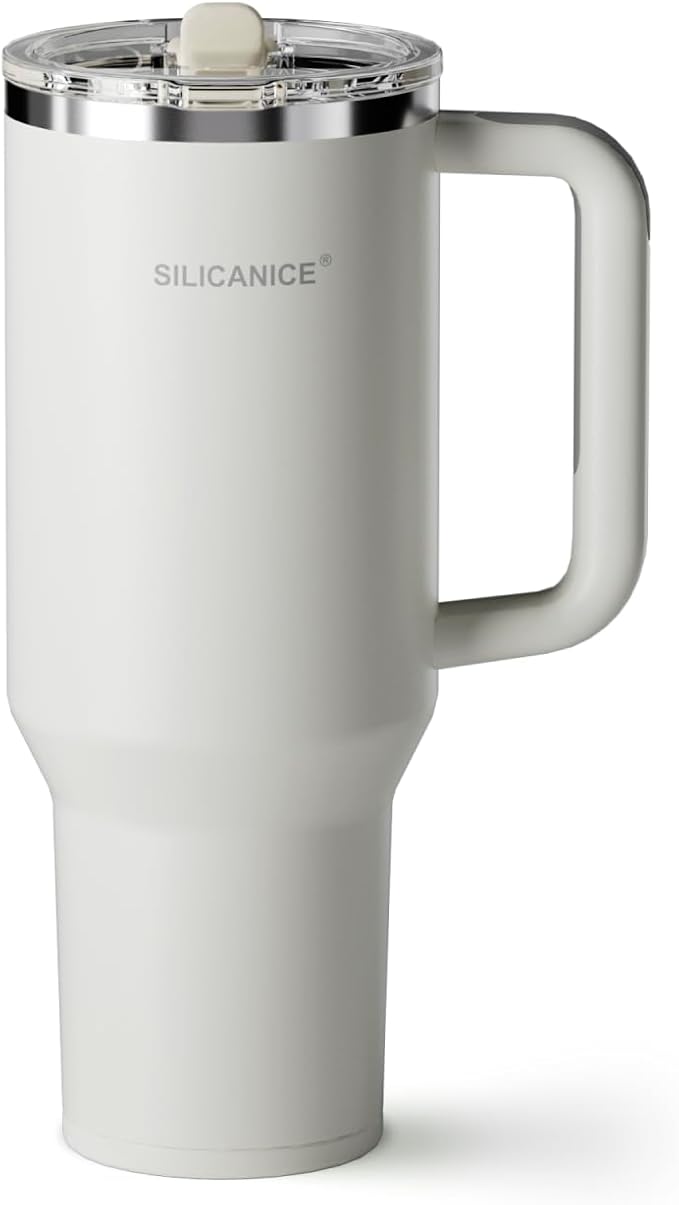 Easy Clean Pro Tumbler - 40 oz Water Bottle with Handle & Quick-Disassemble Flip Straw, Leak Resitance,Double Wall Insulated Stainless Steel, Dishwasher Safe, BPA-Free,Gifts for Women & Men - Bloomnest