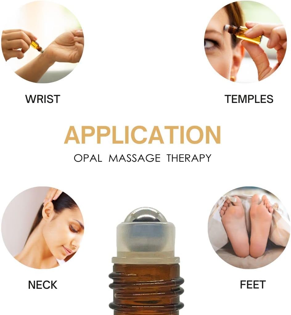 Premium Essential Oil Roll On Opal Massage Therapy 100% Natural & Pure 10 ML Roll On, Keep it Simple, Keep it Natural and Enjoy The Benefits (Frankincense)