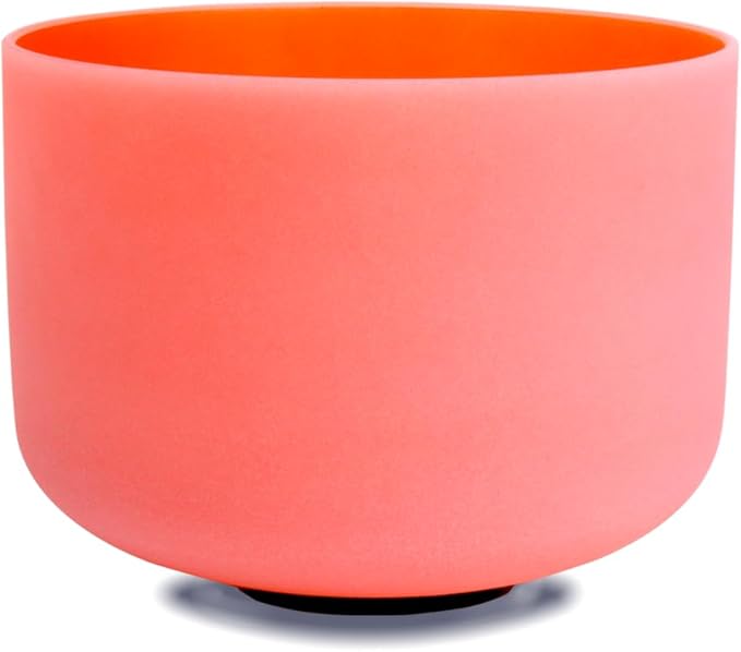 FMTY Singing Bowl Perfect Pitch 7A+9F+11D Crystal Singing Bowl with Carrying Bag, Crystal Mallet, O-Ring Pure Quartz Crystal Sound Bowl for Meditation, Yoga, Spiritual Healing (Set of 3, Colored) - Bloomnest