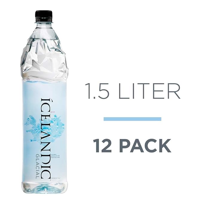 Icelandic Glacial Natural Spring Alkaline Water, 50.7 Fl Oz (Pack of 12) - Bloomnest