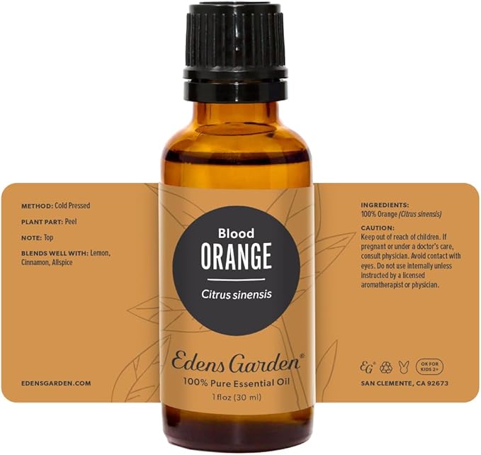 Edens Garden Orange- Blood Essential Oil- 100% Pure Premium Grade, Undiluted, Natural, Therapeutic, Aromatherapy, The Best for Diffuser, Candle, Laundry, Kid Safe 30 ml (1 fl oz) EdensGarden