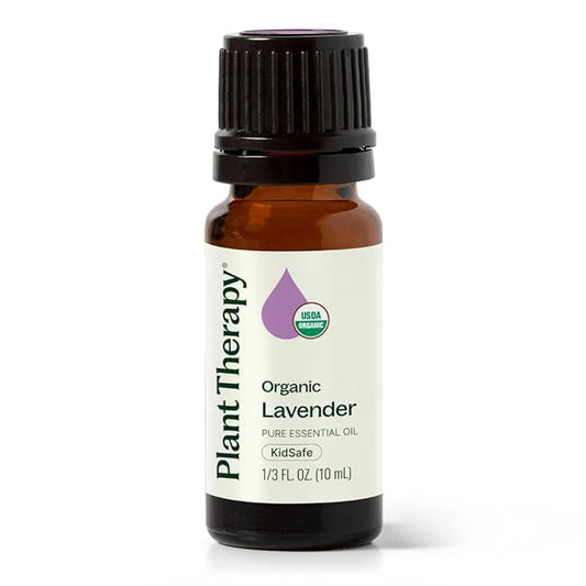 Plant Therapy Organic Lavender Essential Oil 100% Pure, USDA Certified Organic, Undiluted, Natural Aromatherapy, Therapeutic Grade 10 mL (1/3 oz) - Bloomnest