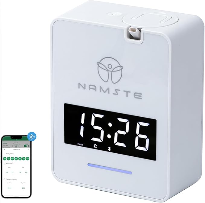 Waterless Diffuser - HVAC System, Essential Oil Diffuser Large Room,3000 Sq Ft Coverage,Smart Oil Level Monitoring,Bluetooth Control,Hotel Collection Diffuser,Cold Air Tech for Home,Office - Bloomnest