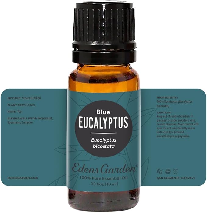 Edens Garden Eucalyptus- Blue Essential Oil- 100% Pure Premium Grade, Undiluted, Natural, Therapeutic, Aromatherapy, The Best for Diffuser, Skin, Candle, Humidifiers 10 ml (.33 fl oz) - Bloomnest
