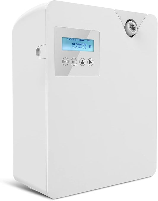 Smart Scent Air Machine for Home, Bluetooth & WiFi Hotel Scent Diffuser with Cold Air Tech, 300ML Waterless Essential Oil HVAC Scent Diffuser for Large Room, Office(White) - Bloomnest