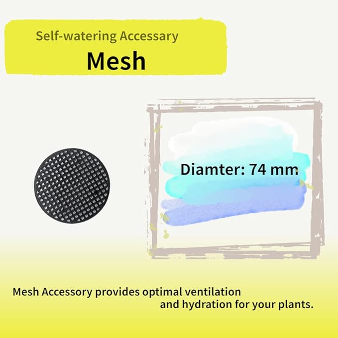Nihow Self Watering Planter Accessory Set with Wick, Mesh - Enhance Your Plant's Growth and Health Easily - Bloomnest