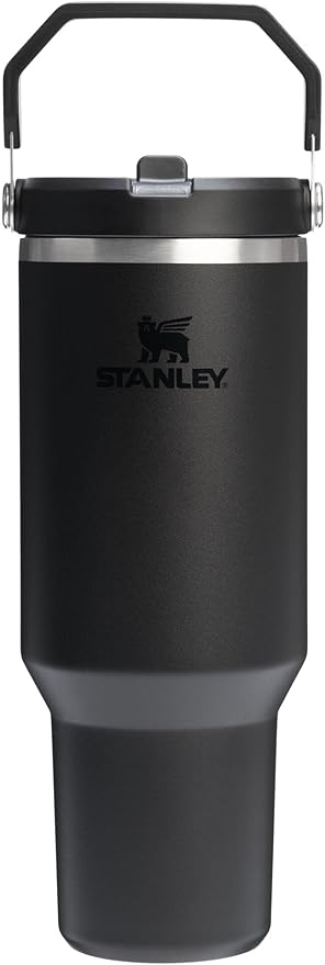 STANLEY IceFlow 2.0 Flip Straw Tumbler with Handle 40 oz | Twist On Lid and Flip Up Straw | Leak Resistant Water Bottle | Insulated Stainless Steel | BPA-Free | Black 2.0 - Bloomnest