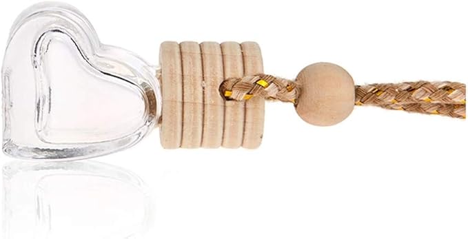 Car Aromatherapy Essential Oil Diffuser, 10 Pack Car Air Freshener Hanging Perfume Bottle Fragrance Decor Accessories Auto Window Ornament (heart) - Bloomnest