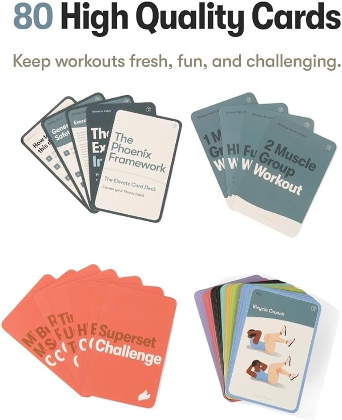 Bodyweight Phoenix Framework: Home Workout Series - Complete Fitness System with Transformation Journal, Elevate Card Deck, Burndown Tracker, Digital Vault Access, and Accountability System - - Bloomnest