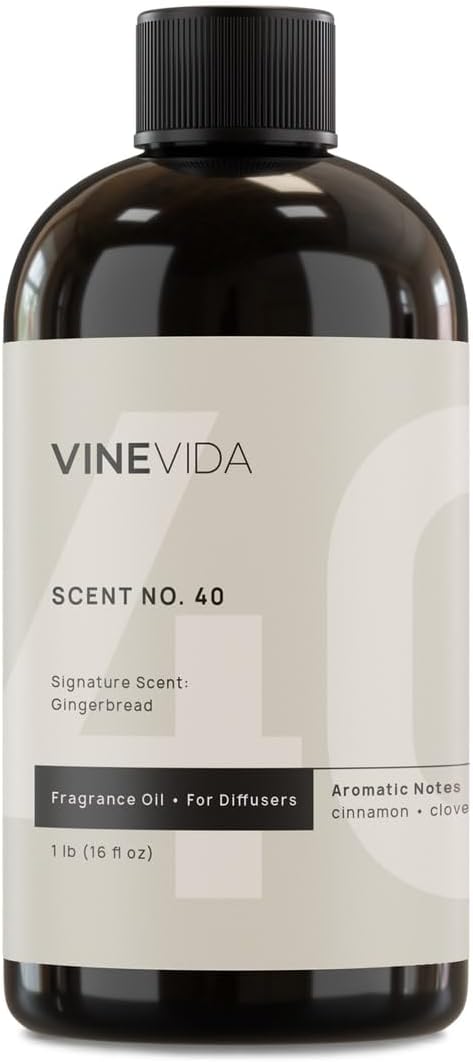 VINEVIDA [16 Fl Oz] Gingerbread Fragrance Oil for Cold Air Diffusers, Essential Oils for Diffuser Oil Refill & Air Freshener Room Spray - Bloomnest