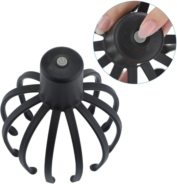 Electric Octopus Claw Scalp Massager Stress Relief Therapeutic Head Scratcher Relief Bloomnest