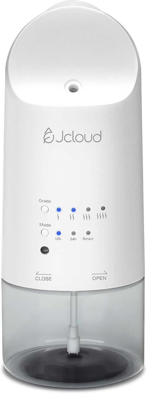 JCLOUD 2025 Plug in Diffuser for Essential Oils, Waterless Scent Diffuser Cover Up to 500 Sq. Ft. for Home, Office, Spa – Portable Smart Wall Diffuser 160ML, White