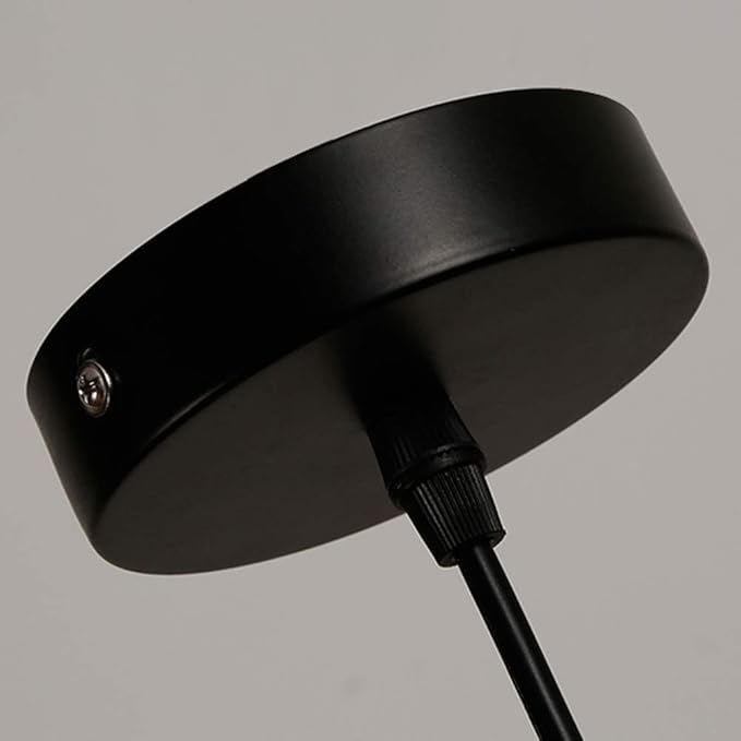 NIUYAO Vintage Pendant Light Retro Red Rust Finish Industrial Barn Suspension Single Light Metal Chandeliers Indoor Decoration