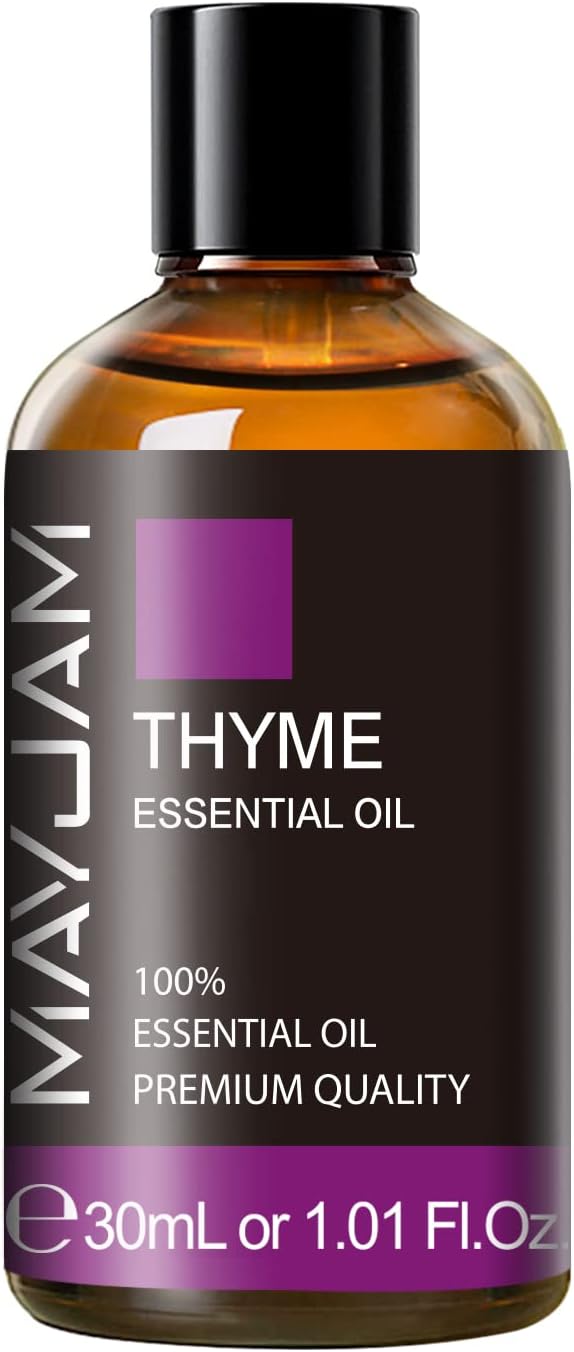 MAYJAM Thyme Essential Oil 30ML, Pure Essential Oils for Massage, Diffusers, Thyme Oil for Soap Candle Making (1.01FL.OZ Bottle) - Bloomnest